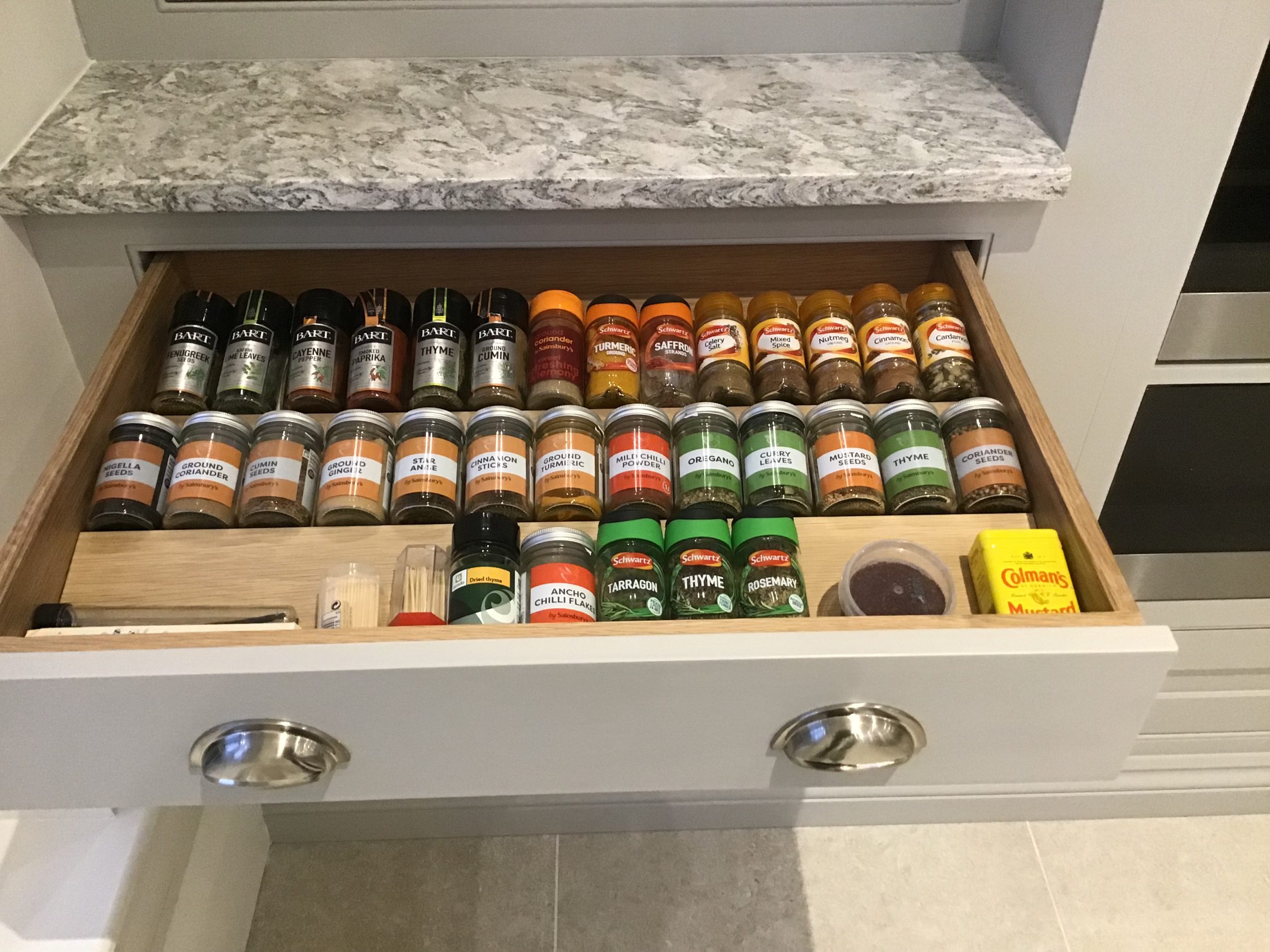 spice drawer insert